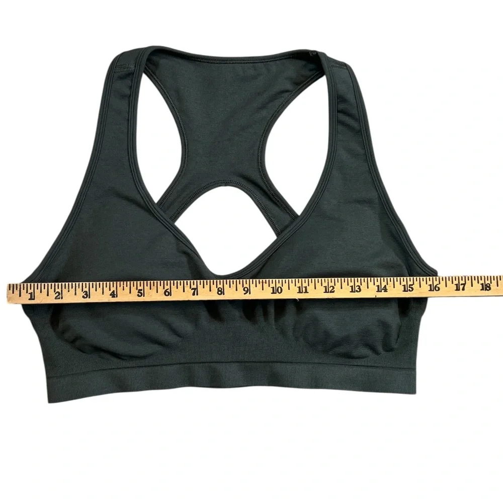Alphalete Women’s Sports‎ Bra 2XL Dark Green Cutout Back
